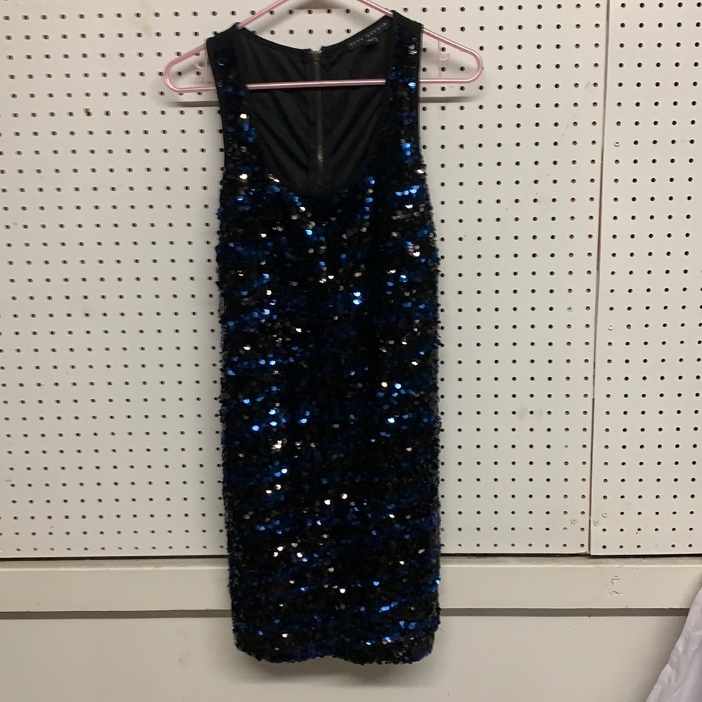 Sequin Blue & Black dress by City Studio size L